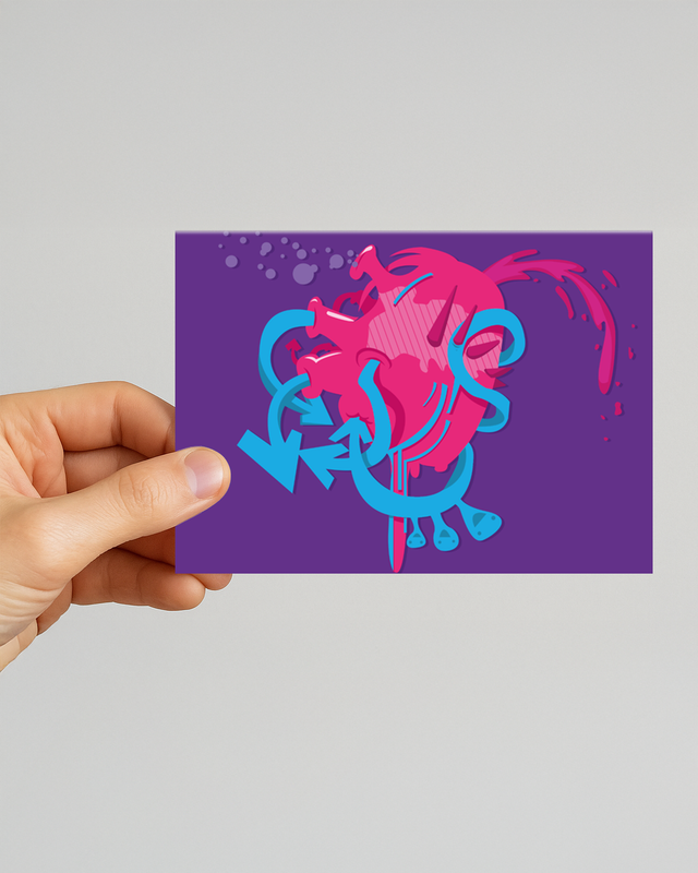 Stinky Heart | CLASSIC collectie | A6 Kaart