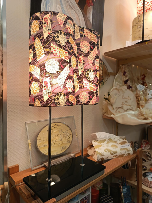 Lampe double papier Japonais