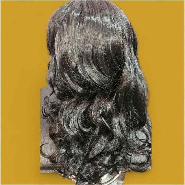 Custom Synthetic Hair Wig – Black | Sleek &amp; Protective Wig 