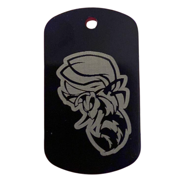 Porte clé Gravure laser fond noir