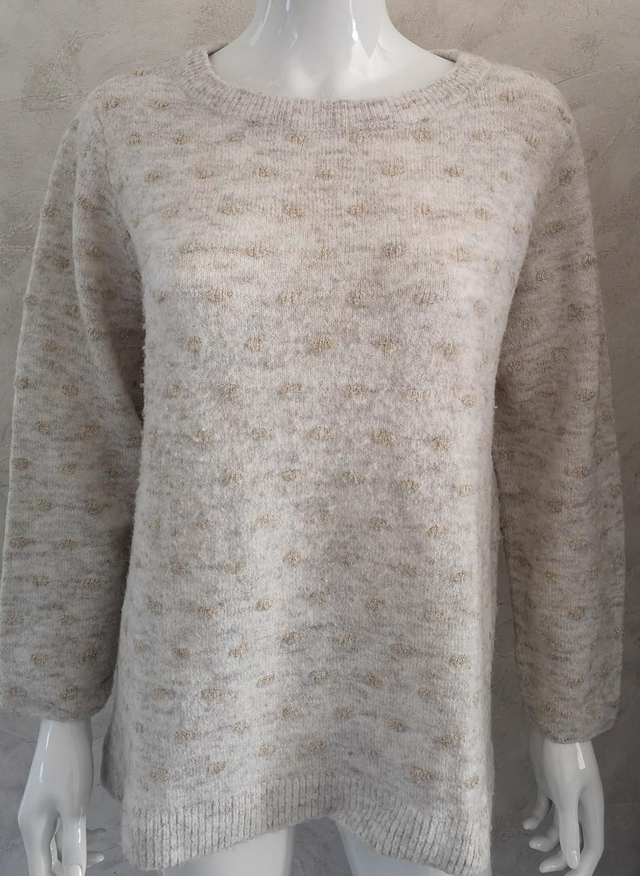 Pull manche longue avec col rond 