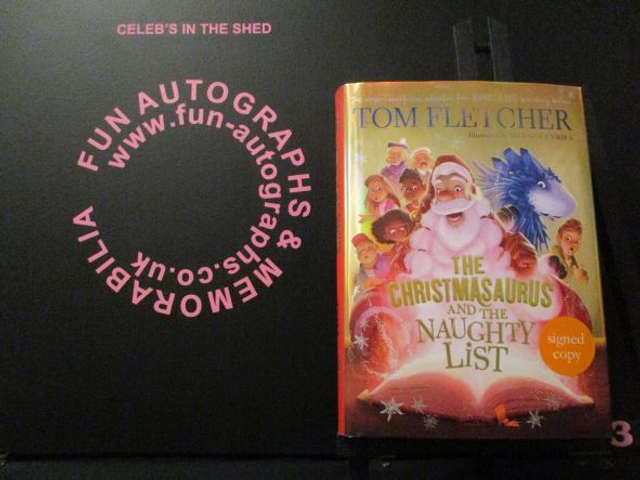 Tom Fletcher 'The Christmasaurus &amp; The Naughty List' Authentic Autographed Hardback Book (3)