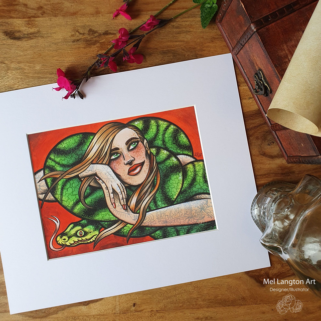 The Snake - Limited Edition Tattoo Art Giclée Print