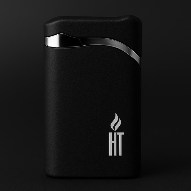  Maçarico HIT Premium Metal K01 de 1 Chama - Preto/Prata - unidade