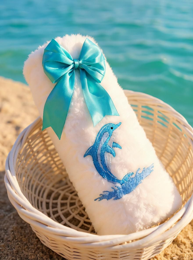 Serviette de bain brodé 