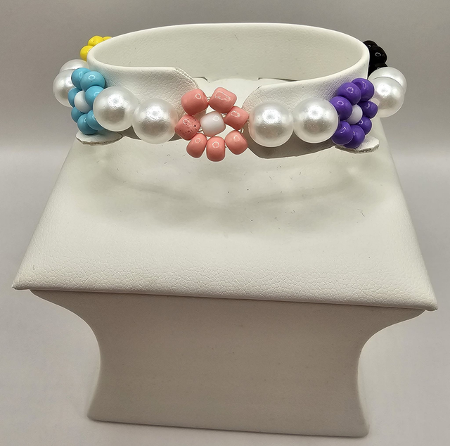 Beaded Flower Bracelet.