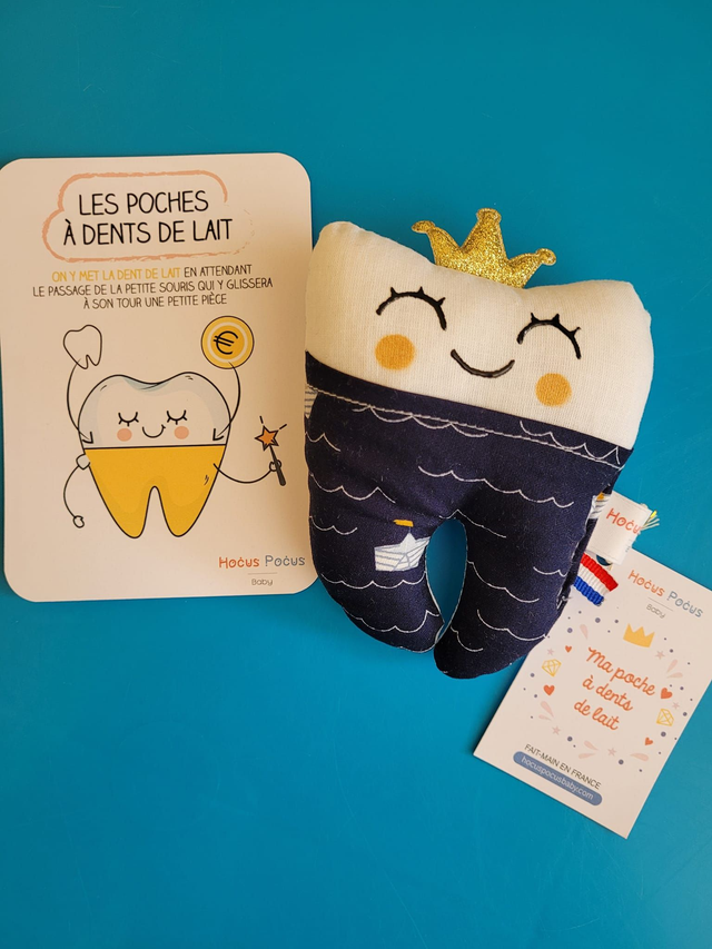 pochette à dent de lait - Marino - marque HOCUS POCUS Baby