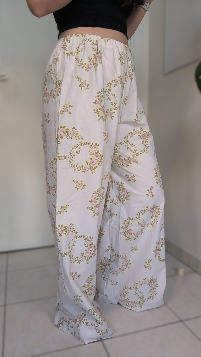 Pantalon couronne de fleurs - Taille 2