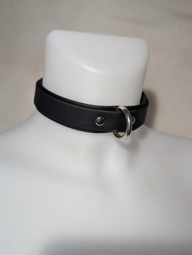 Collier "calliopé" noir en Biothane 25mm🌱