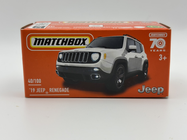 Matchbox Power Grabs '19 Jeep Renegade in Weiß