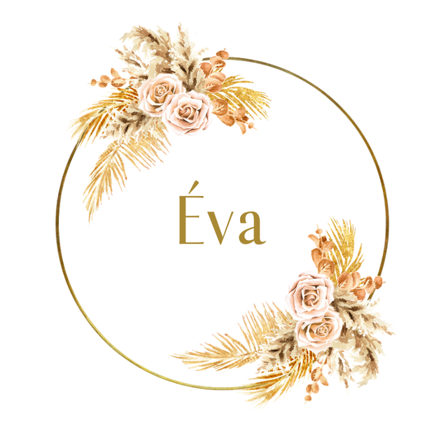 Lot de stickers papier &quot;Eva&quot; - Personnalisable
