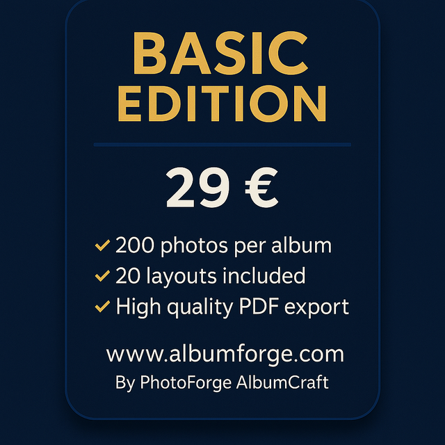 BASIC EDITION ALBUMFORGE PHOTOFORGE