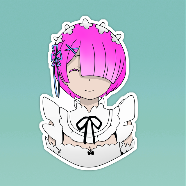 Re:Zero Ram Sticker