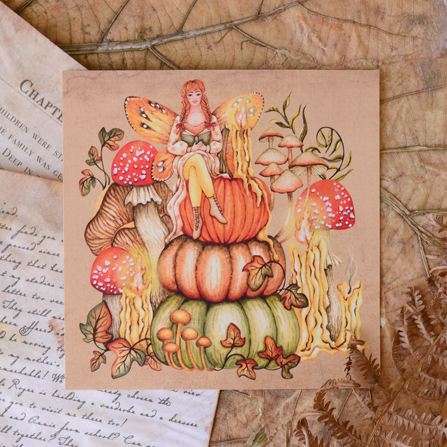 &quot;An Enchanted Village&#039;&#039; postcard 