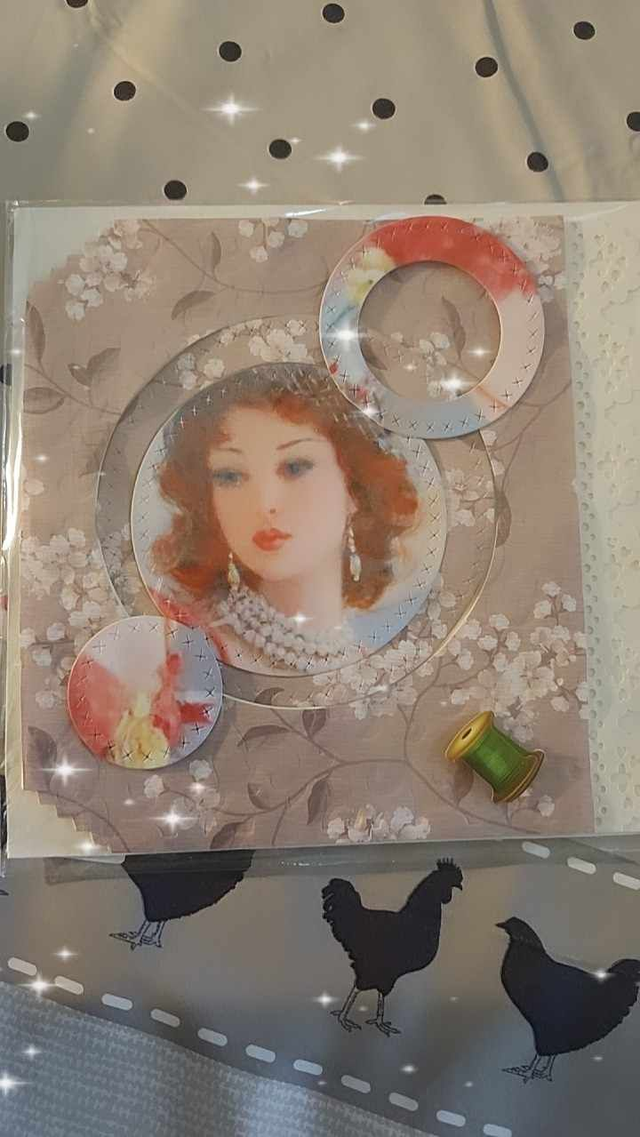 N°307 Carte St Catherine  " La fille Chic "