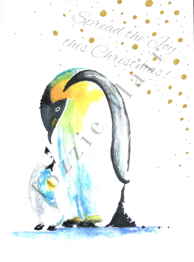 Penguins (Christmas Card)