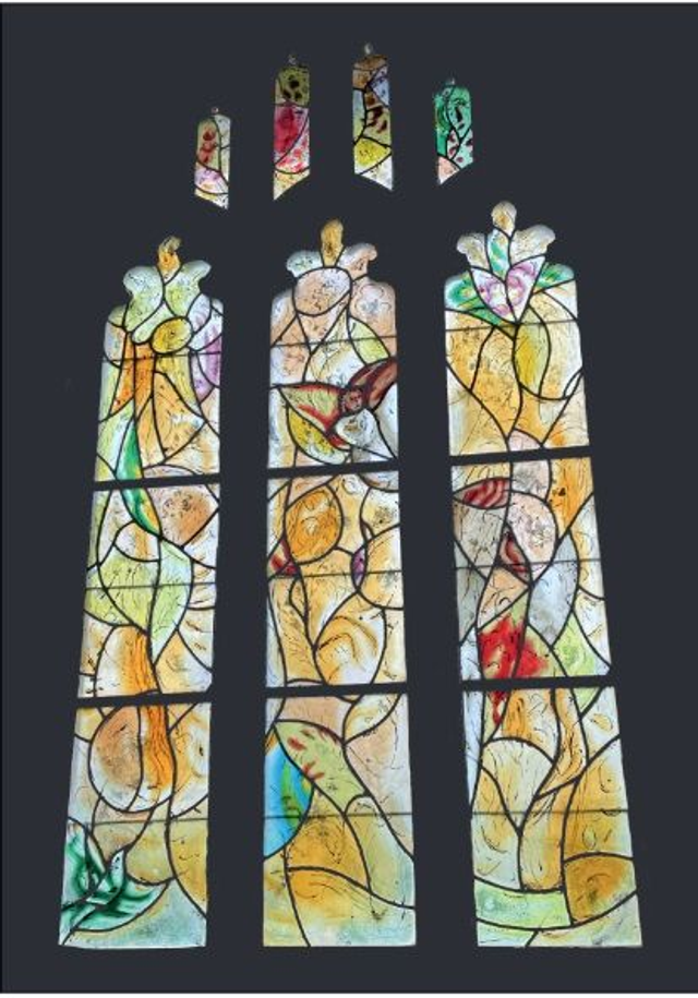 Postcard - Golden Window