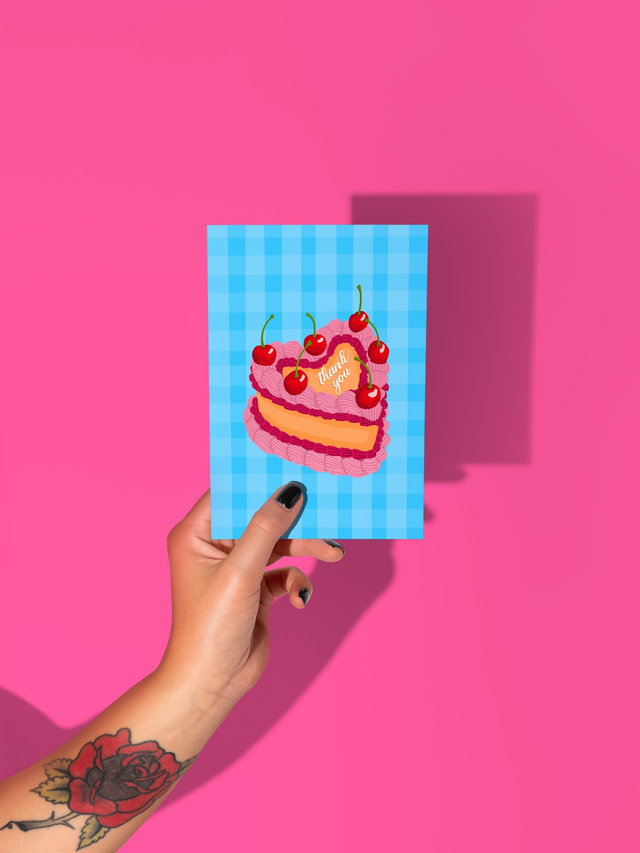 Thank You Cake - Greeting Card 