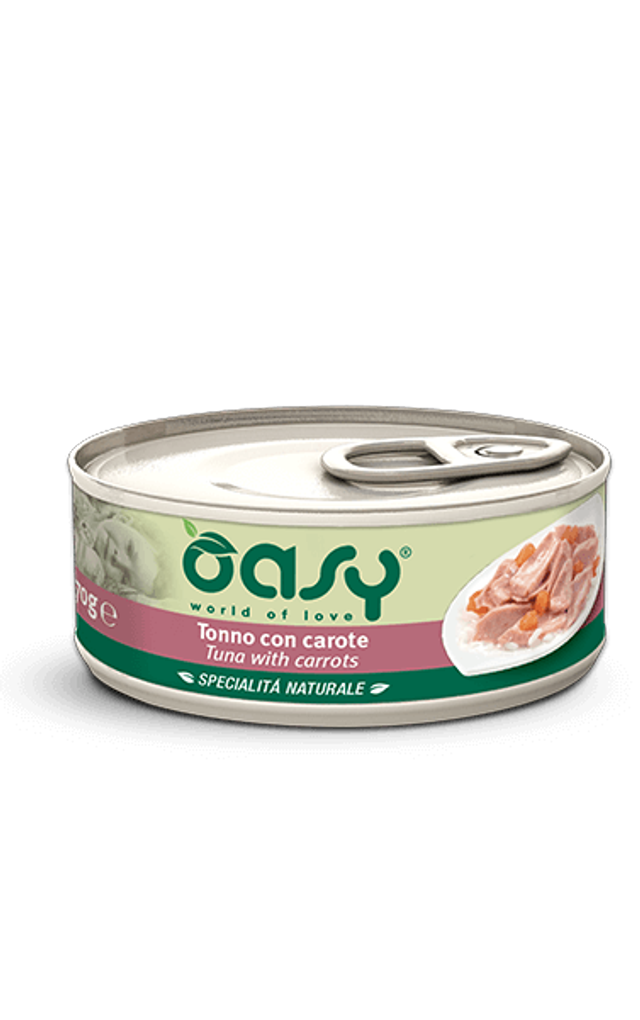 OASY NAT TONNO CON CAROTE 70G