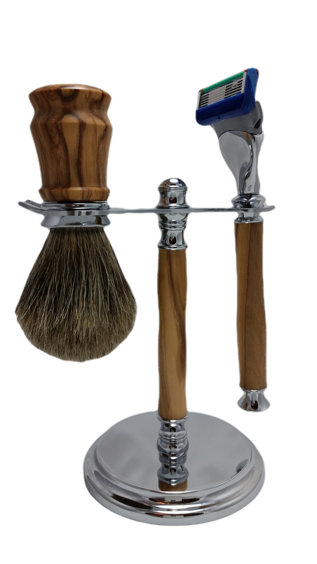 Rasoir &quot;Fusion©&quot; et blaireau (sur commande uniquement)