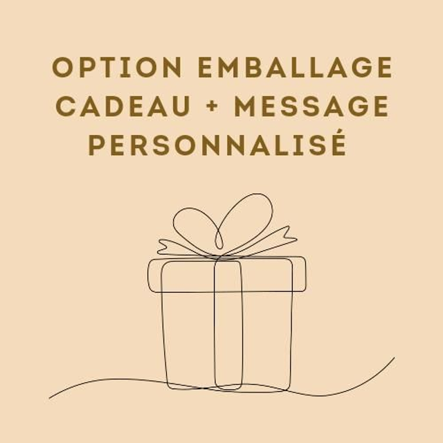 Option emballage cadeau cookies+message personnalisé 