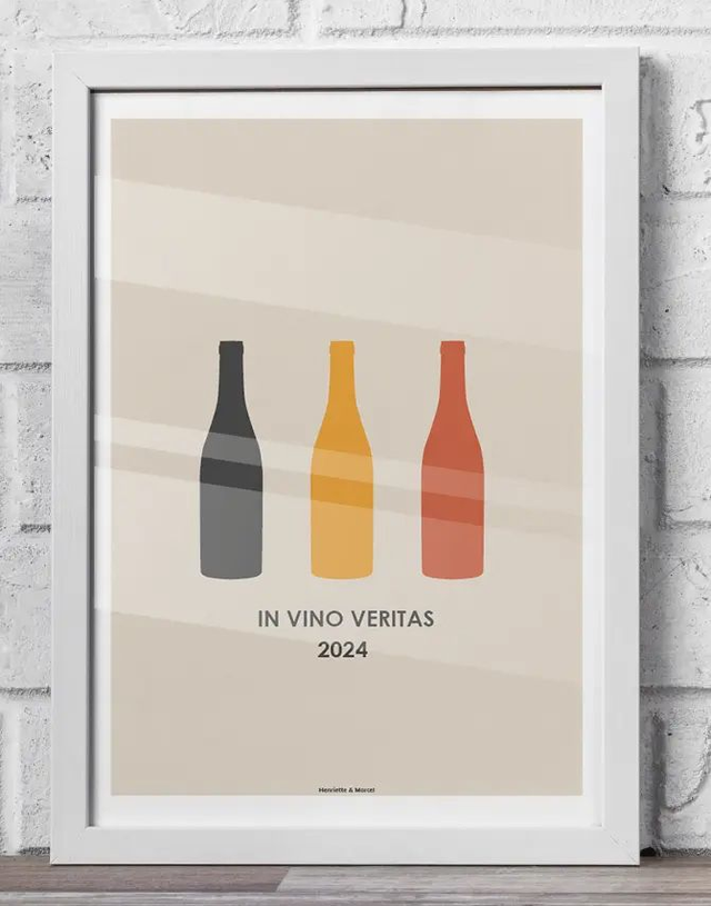 06 - Carte postale vin style vintage