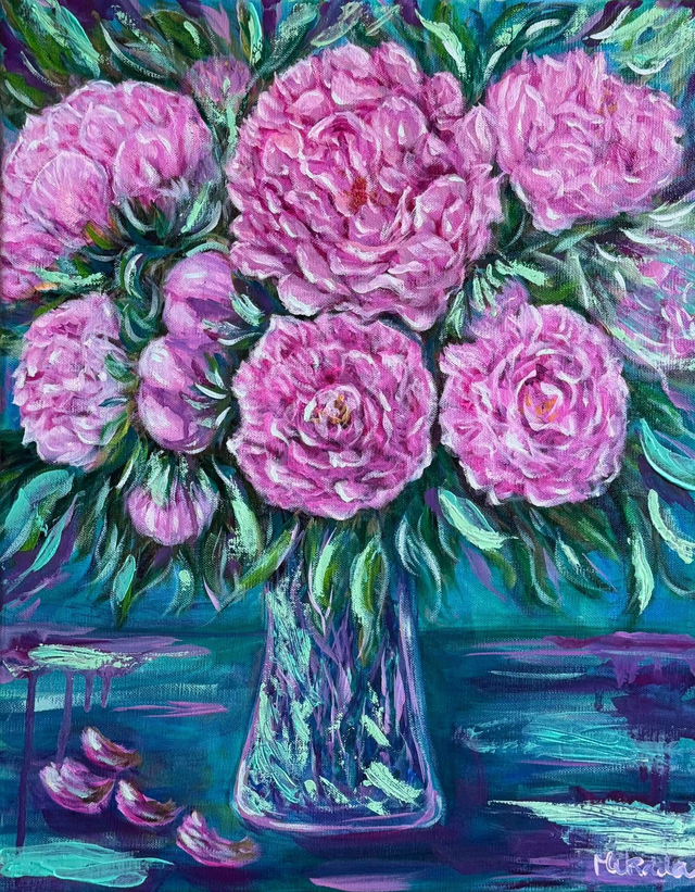 Peonies still life