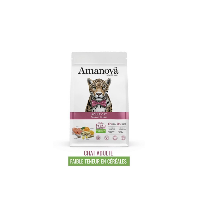 Amanova Croquettes chat adulte saumon &amp; quinoa