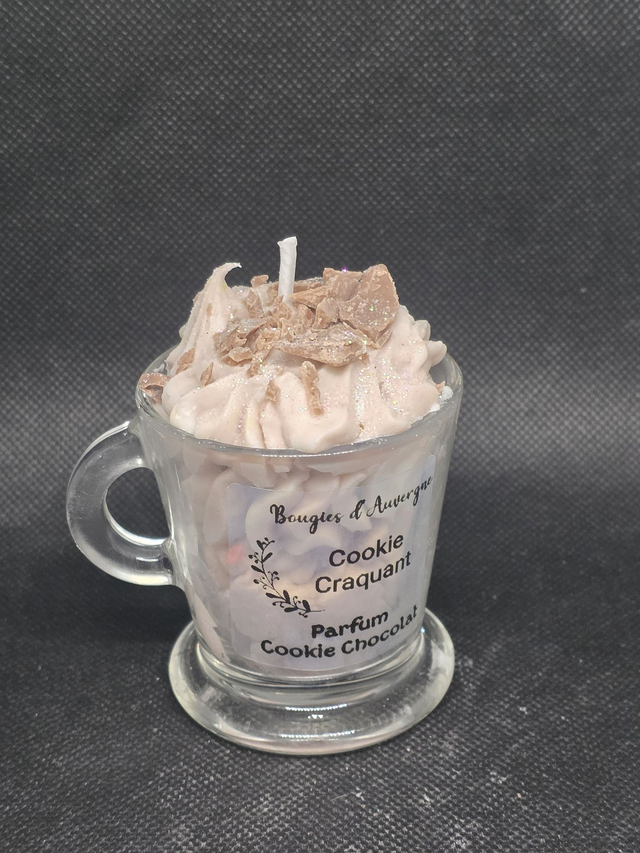 Bougie Cookie Craquant Parfum Cookies Chocolat