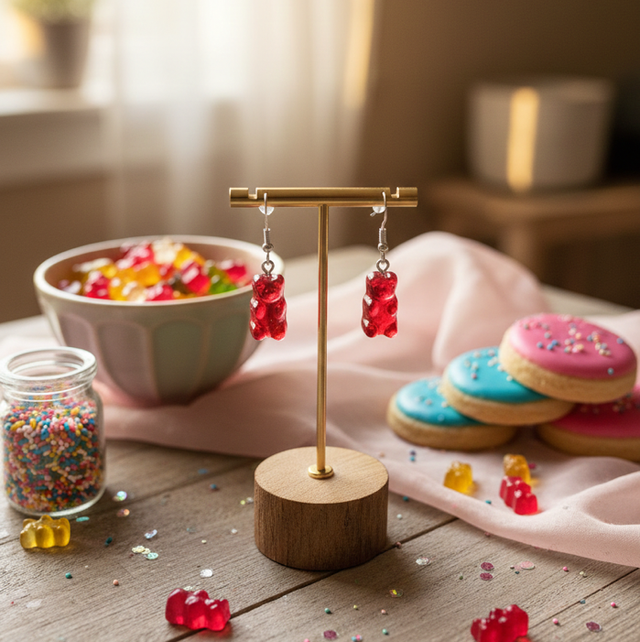 Boucles d’oreilles ourson 