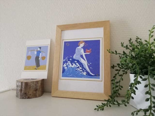 Carte Signe Zodiaque A5 et A6 - Cancer