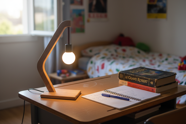 Lampe - modèle coudé