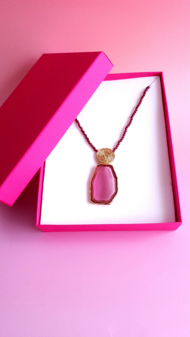 Collier Tourbillons prune