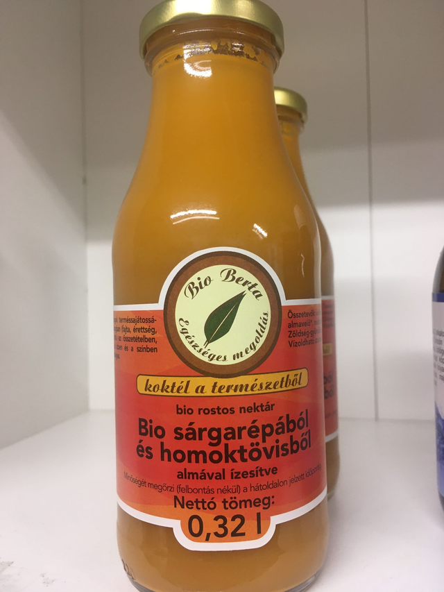 BIO BERTA NEKTÁR Z MRKVY A RAKYTNÍKA 320ml