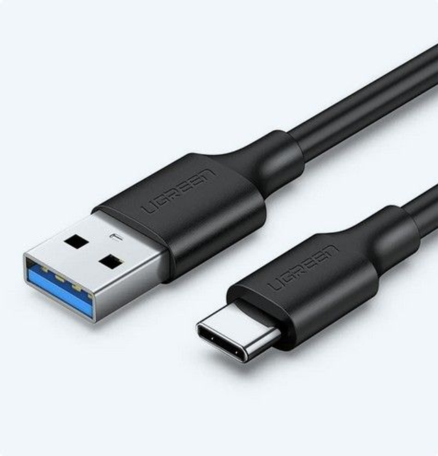 Ugreen USB-A 3.0 till USB-C-kabel 3A, 1m - Svart