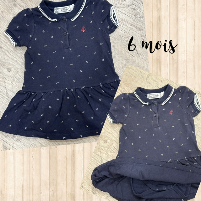 Robe, Petit Bateau, bleu marine 