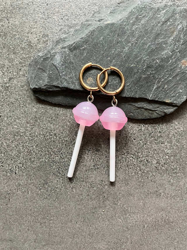 Earrings Lick My Lollipop - Ring gold