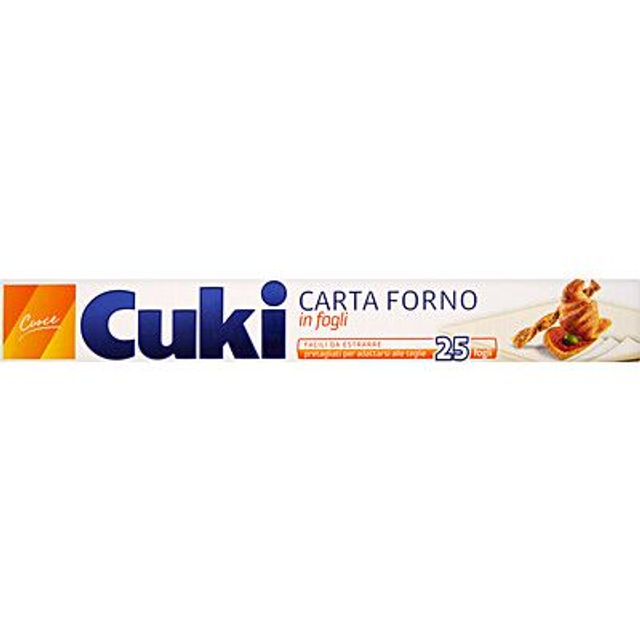 CUKI CARTA FORNO/25FOGLI