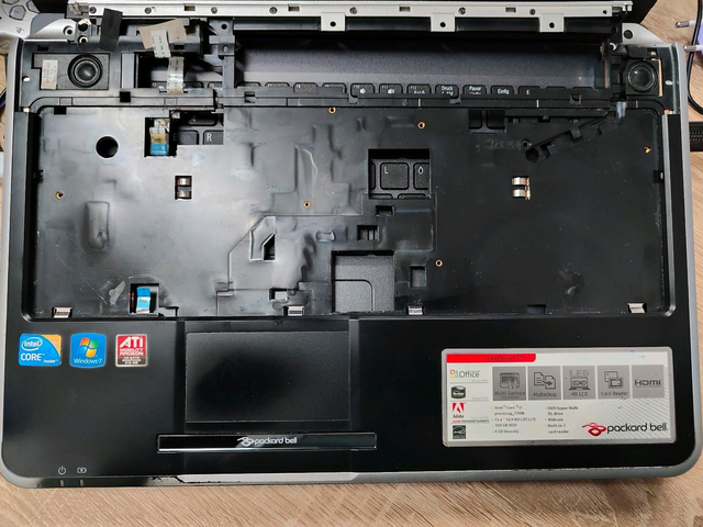 Komplett Kunststoffgehäuse für laptop Packard Bell Easynote TJ75 Gebraucht