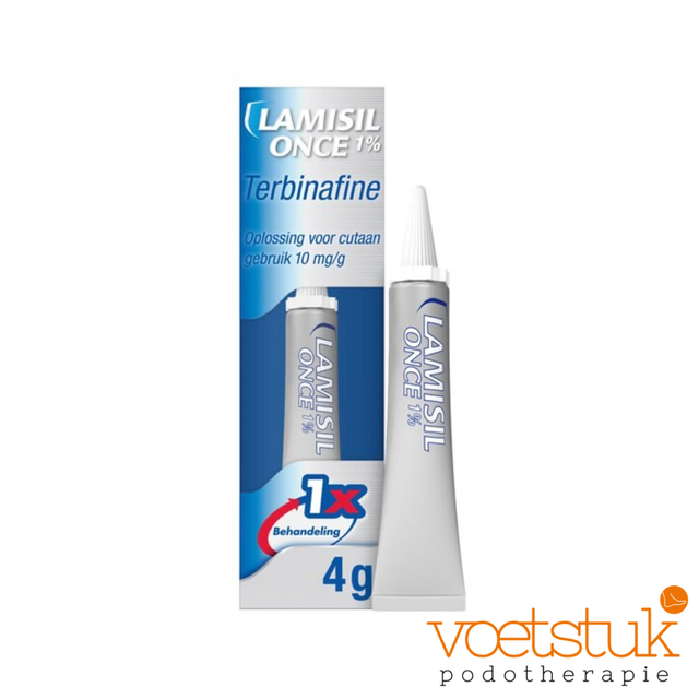 Lamicil once 4 gram (terbinafine op de huid)