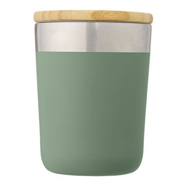 Lagan copper vacuum insulated tumbler with bamboo lid (300ml)