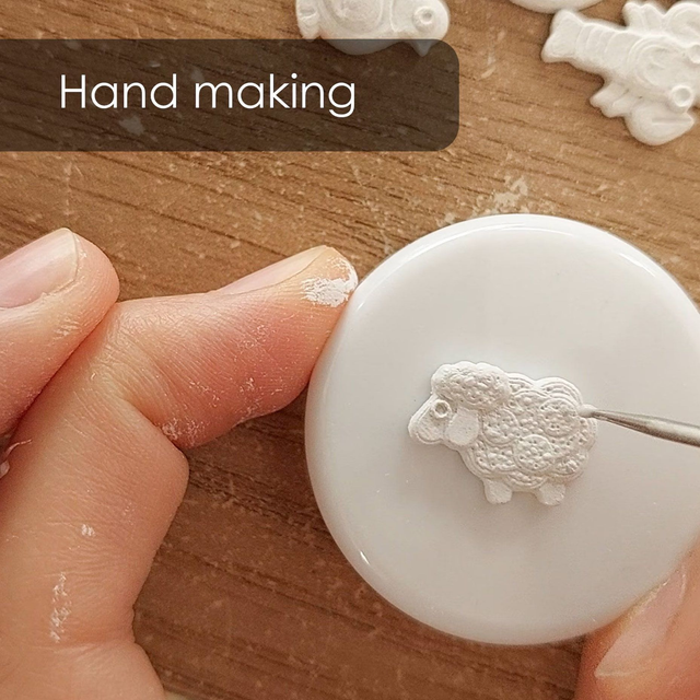 Tiny dutch house charm - handmade - ceramic house pendant - rustic clay house