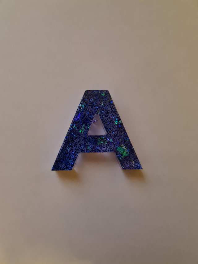 Letter Keyrings in blue