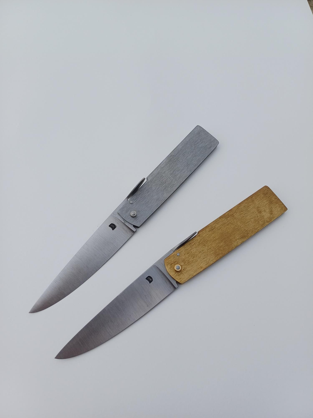 Pliant " Le Sertaine" acier carbone tole pliée lentille forgée