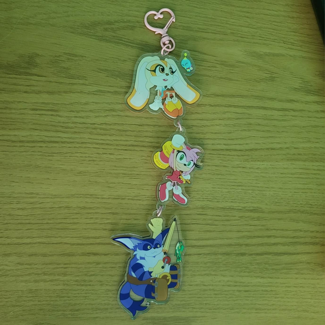 Team Rose Connected Acrylic Charm