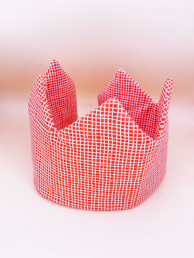 Handmade fabric crown  