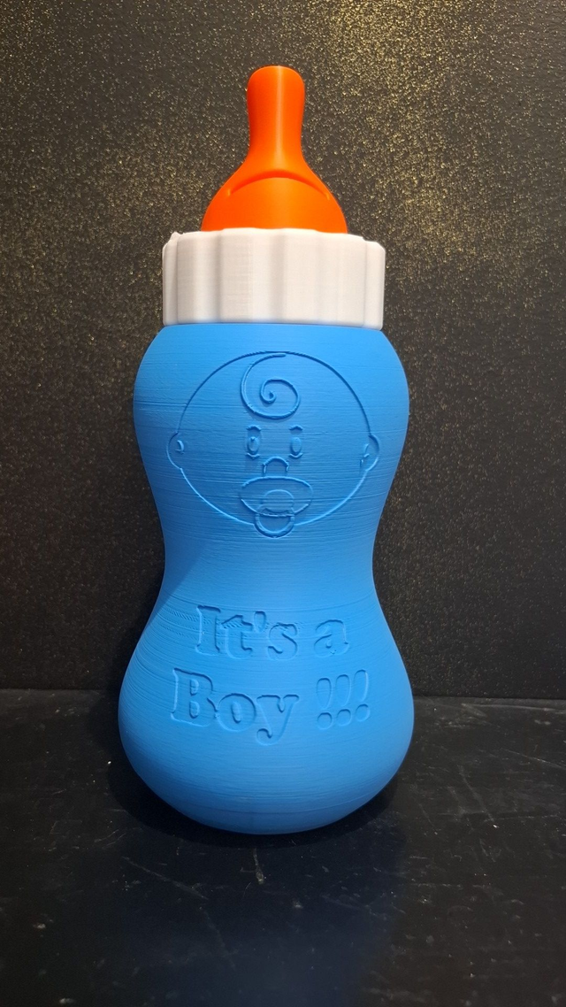 Tirelire biberon it's a boy!!!