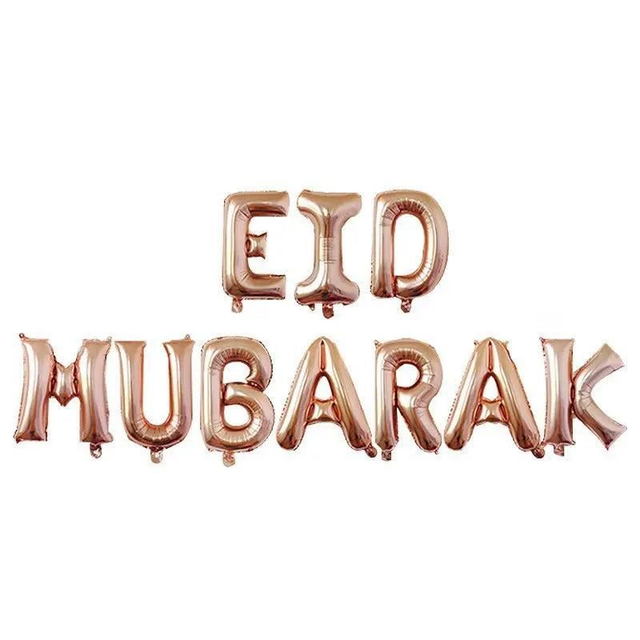 Eid Mubarak Foil Kit Rosegold 16"