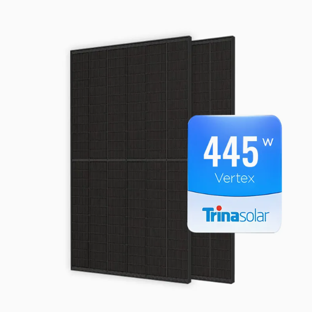 Sončni panel TRINA Vertex S+  445W BLACK/BLACK Dvojno Steklo TSM-NEG9R.28 N-type