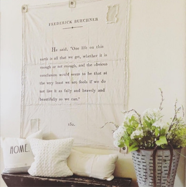 Frederick Buechner Quote Tarpaulin